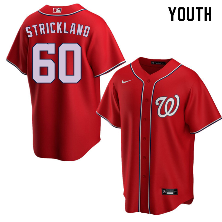 Nike Youth #60 Hunter Strickland Washington Nationals Baseball Jerseys Sale-Red